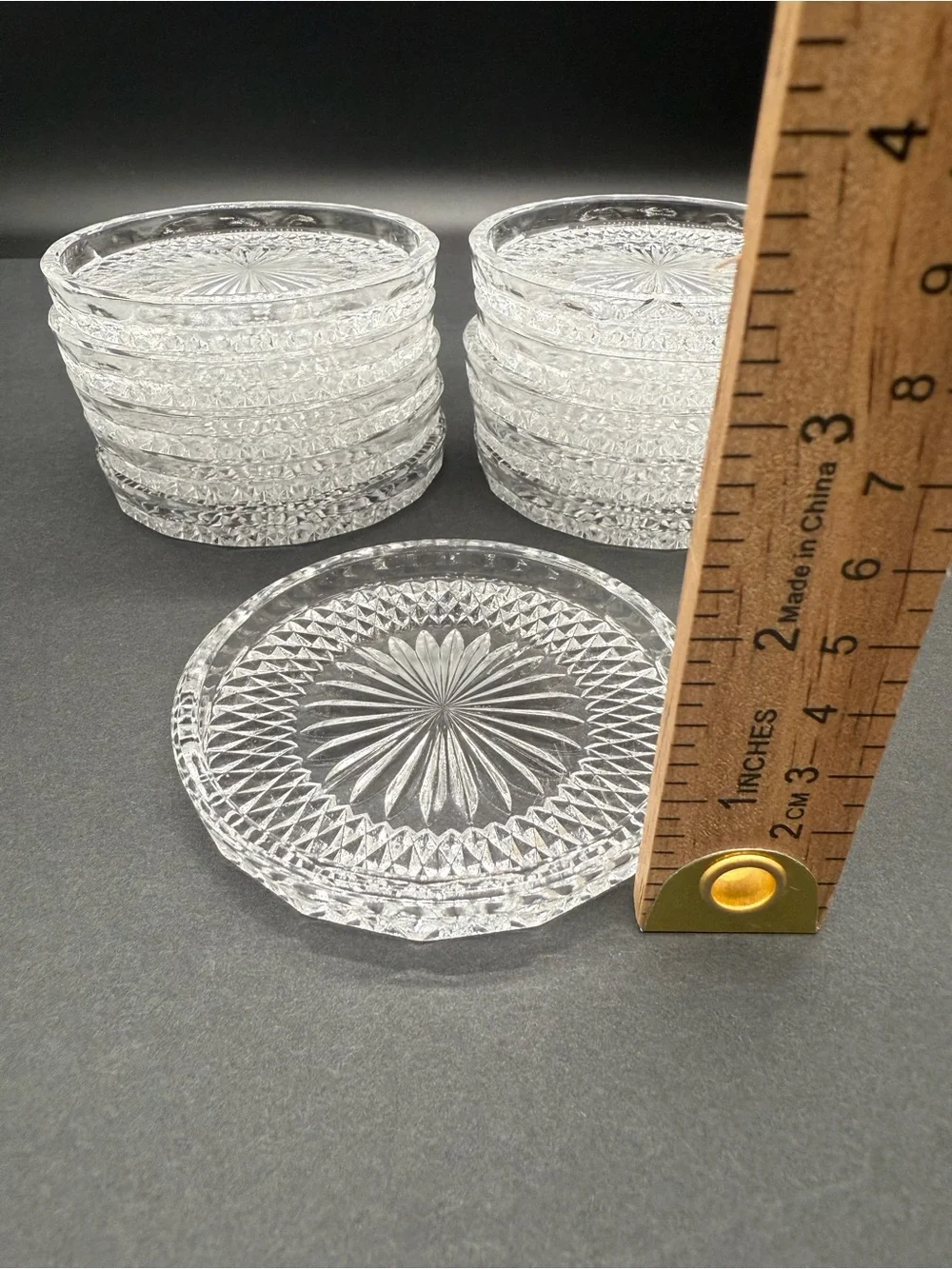 Crystal Coasters VINTAGE Tritschler Winterhalder Bleikristall Starburst QTY 11